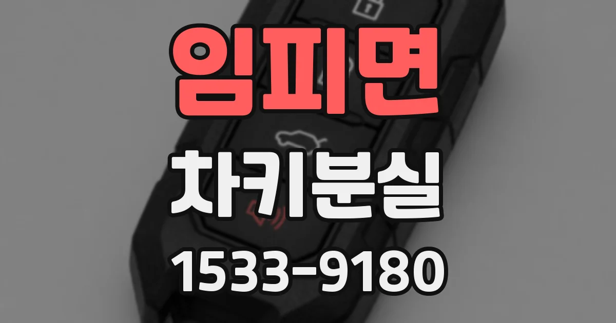 임피면 차키분실