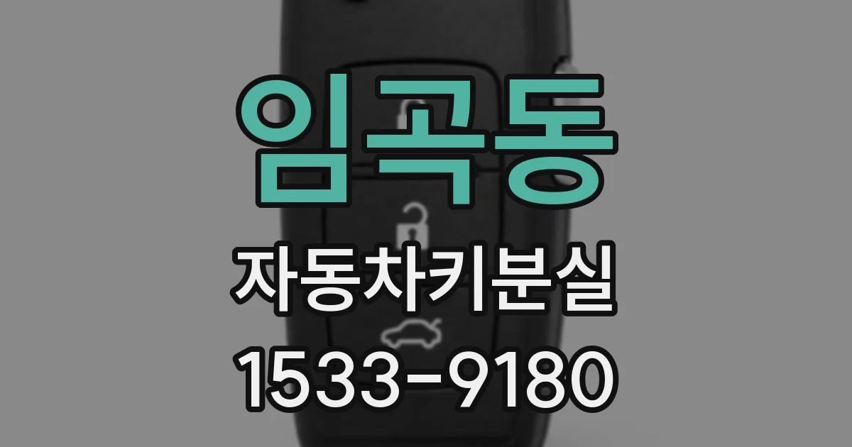 임곡동 자동차키분실