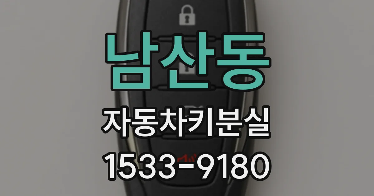 남산동 자동차키분실