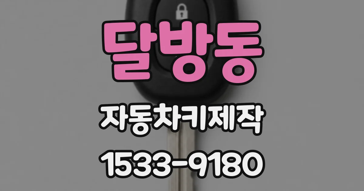 달방동 자동차키제작