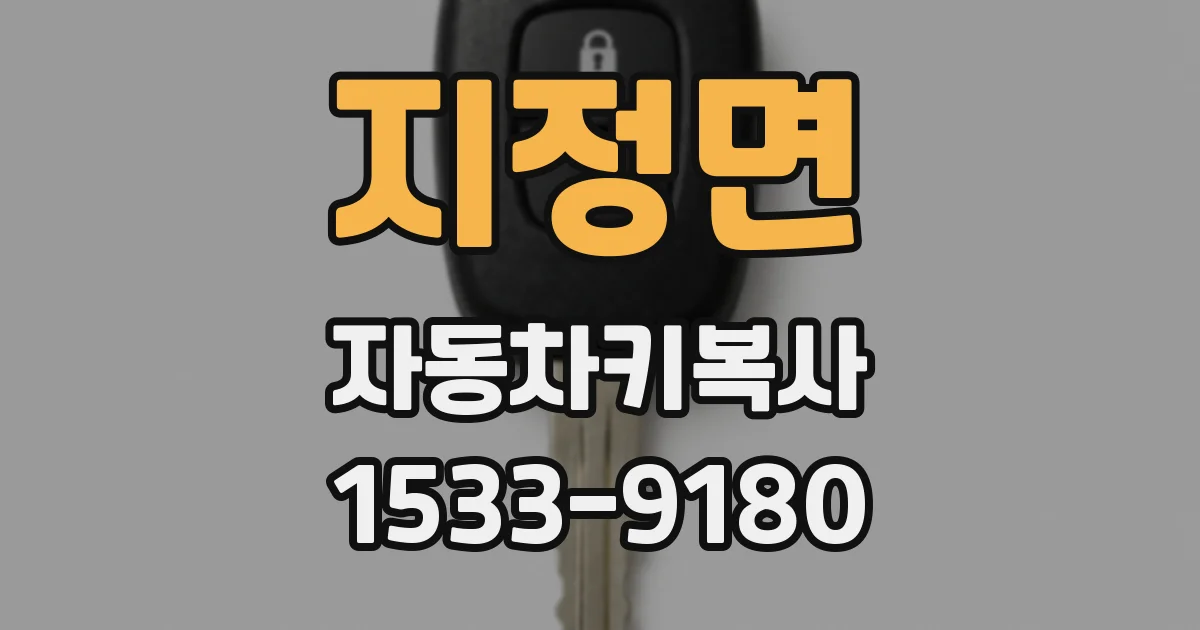 지정면 자동차키복사