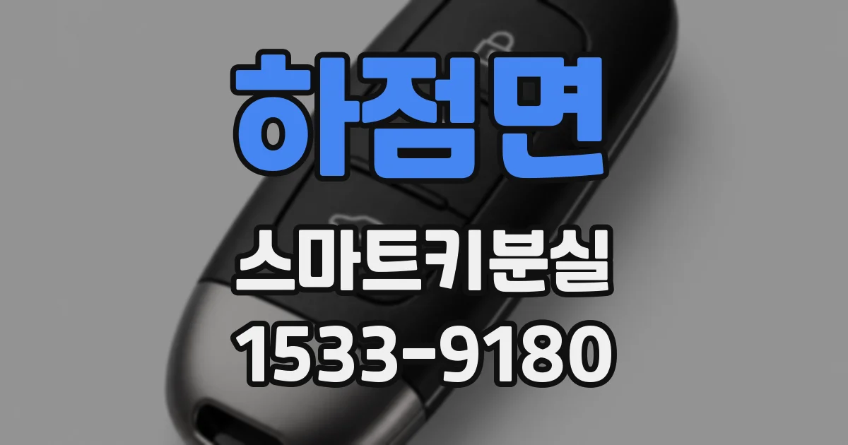 하점면 스마트키분실