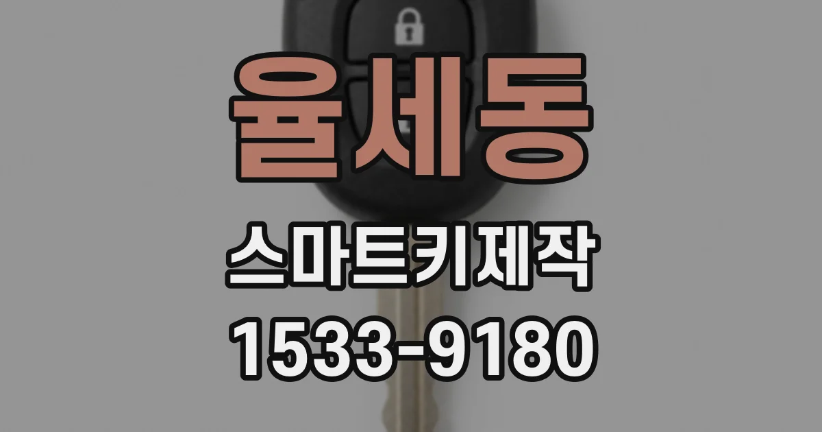 율세동 스마트키제작