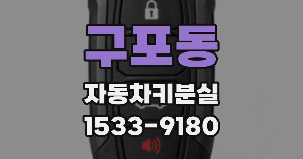 구포동 자동차키분실