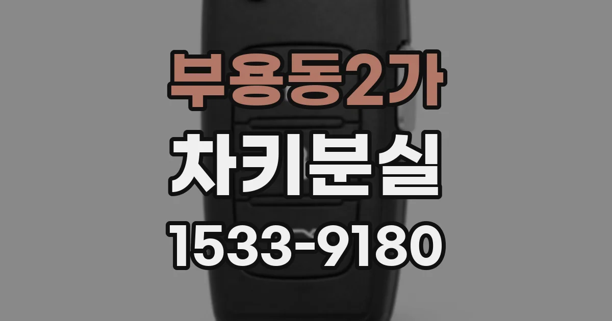 부용동2가 차키분실