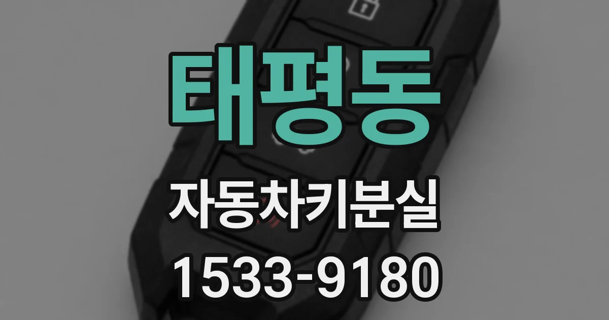 태평동 자동차키분실