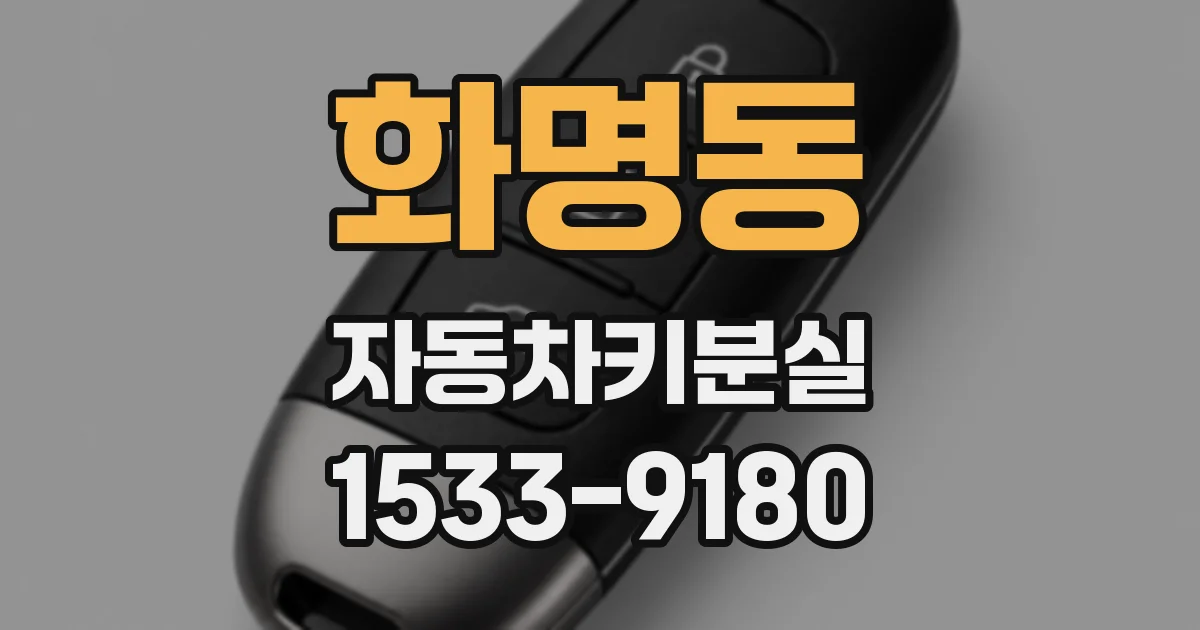 화명동 자동차키분실