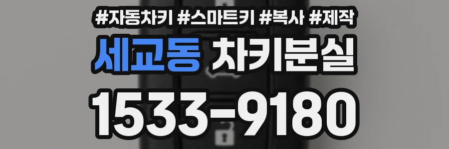 세교동 차키분실