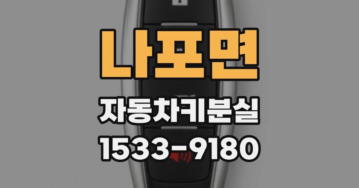 나포면 자동차키분실