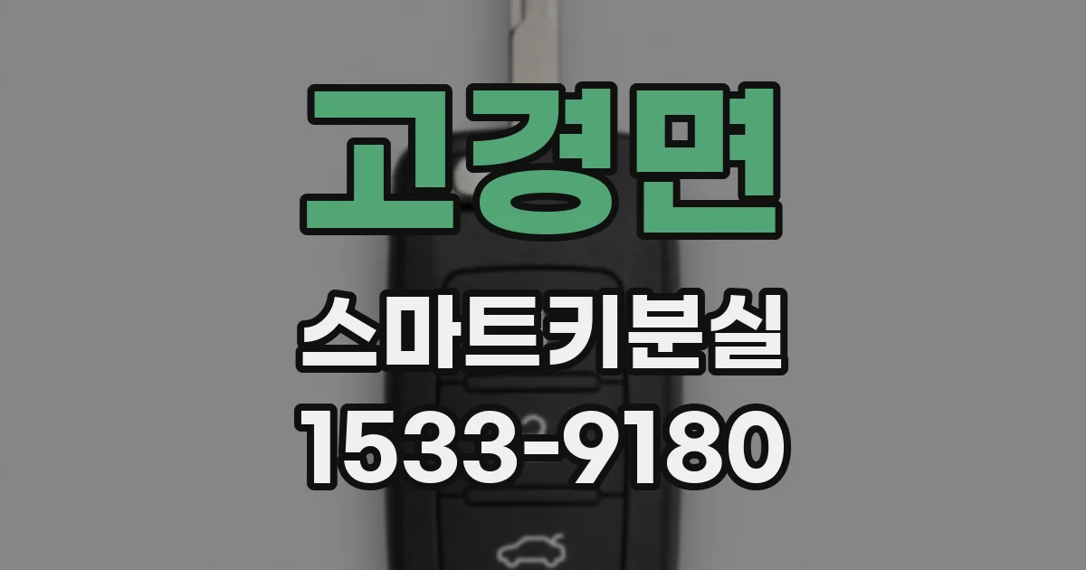 고경면 스마트키분실