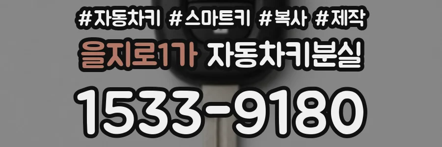 을지로1가 자동차키분실