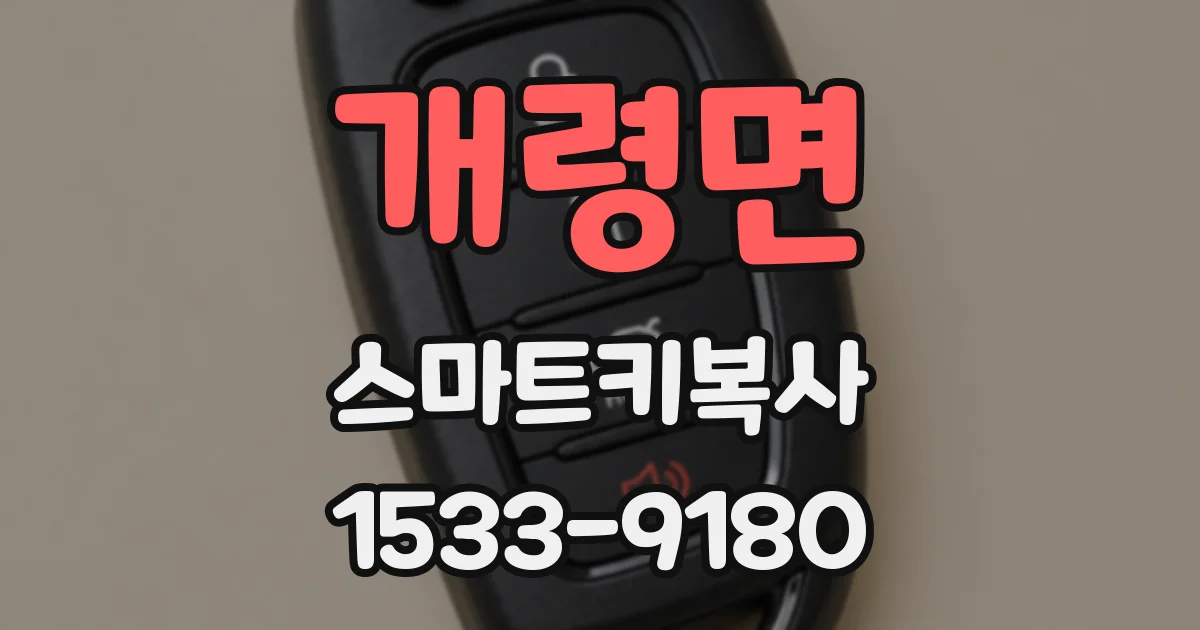 개령면 스마트키복사
