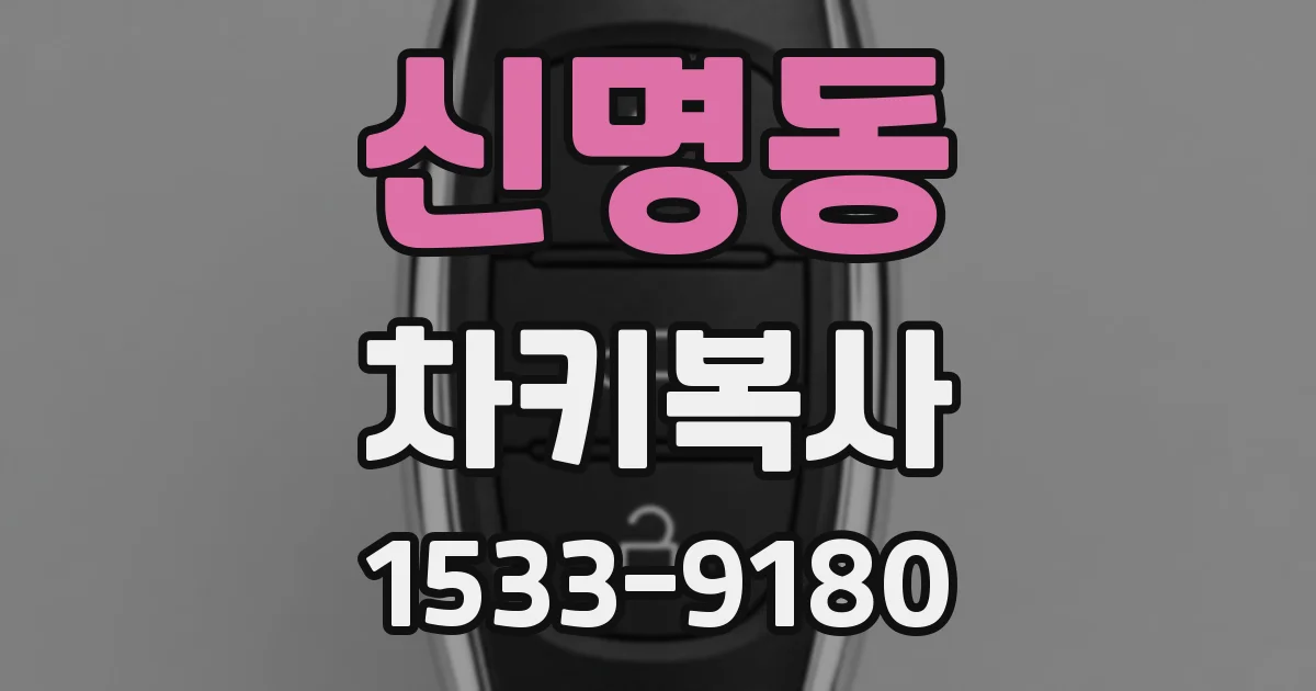신명동 차키복사