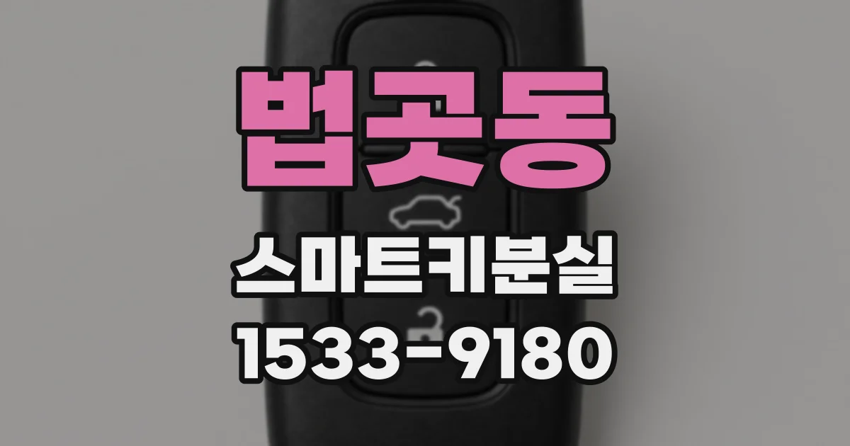 법곳동 스마트키분실