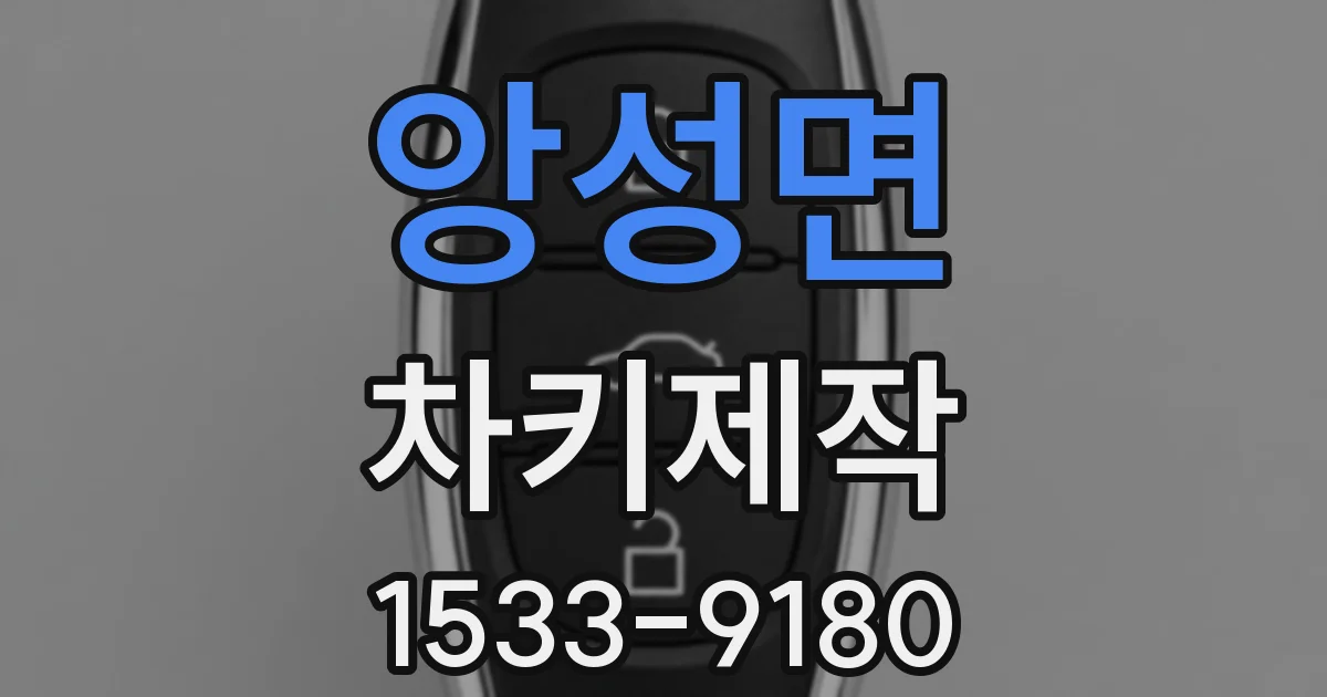 앙성면 차키제작