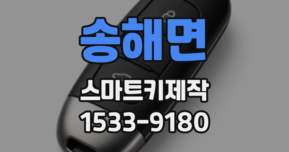 송해면 스마트키제작