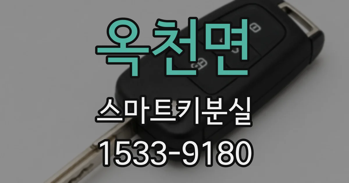 옥천면 스마트키분실