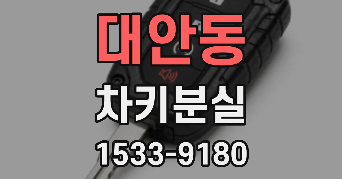 대안동 차키분실