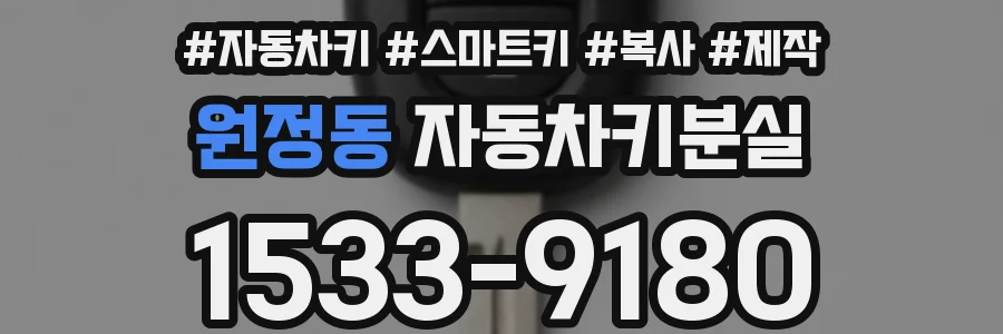 원정동 자동차키분실