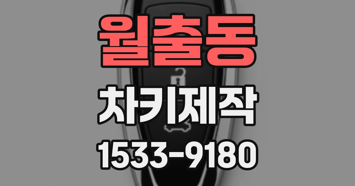 월출동 차키제작
