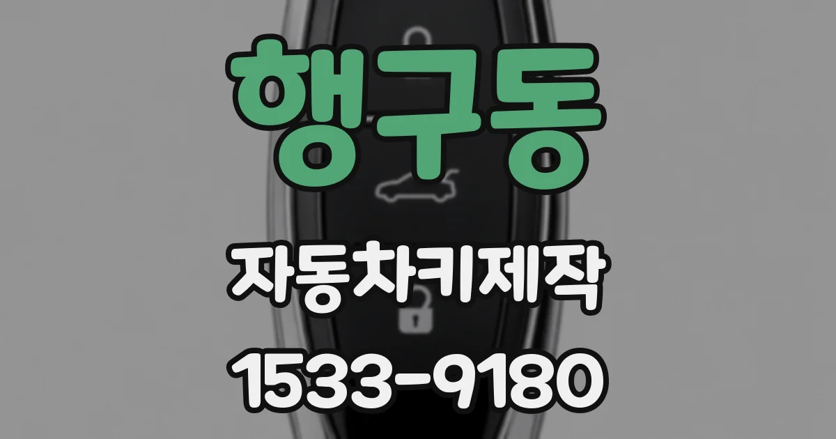 행구동 자동차키제작