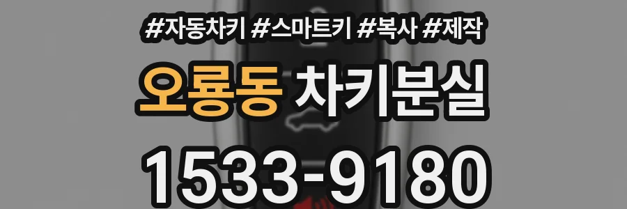 오룡동 차키분실