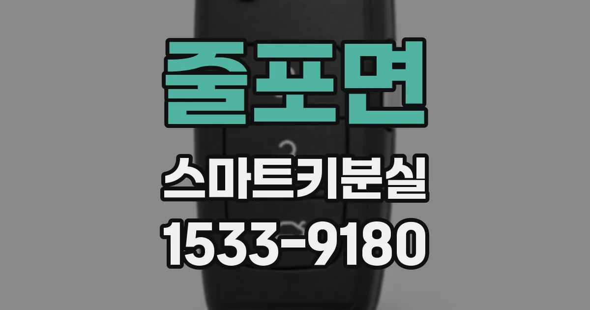 줄포면 스마트키분실