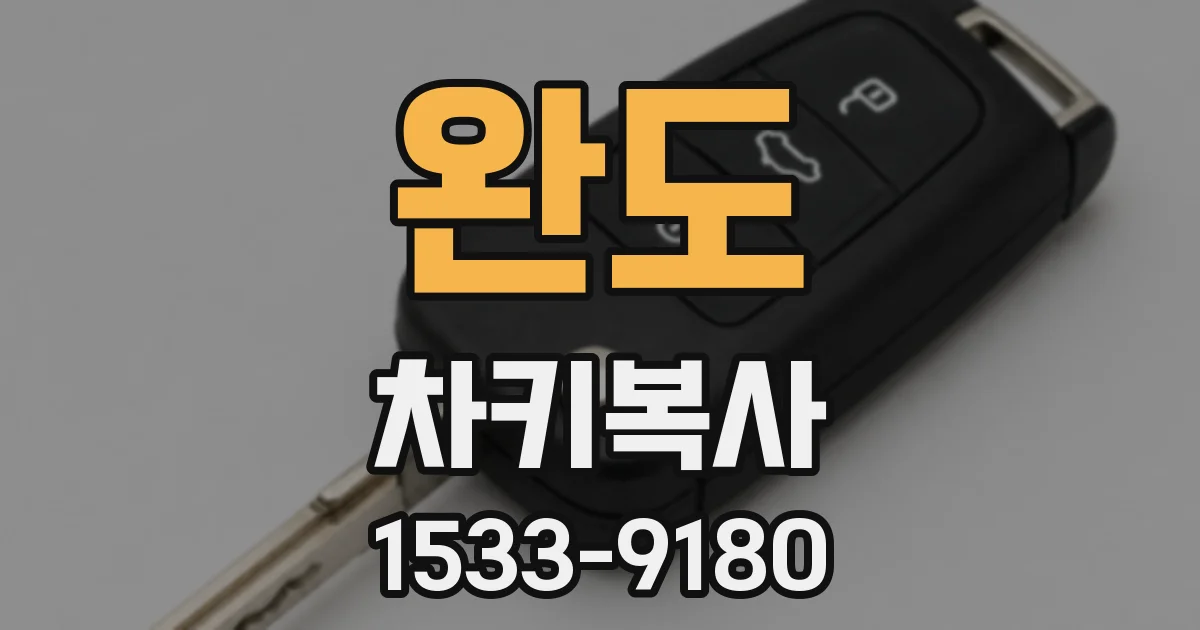 완도 차키복사