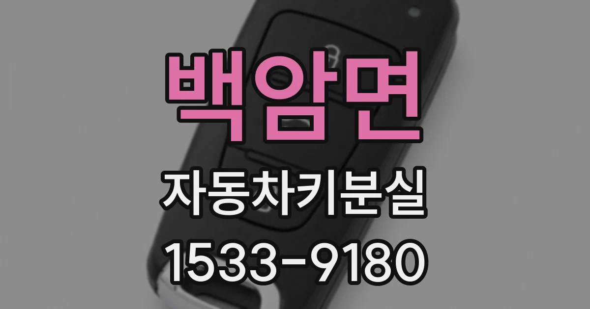 백암면 자동차키분실