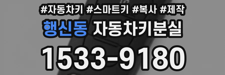 행신동 자동차키분실