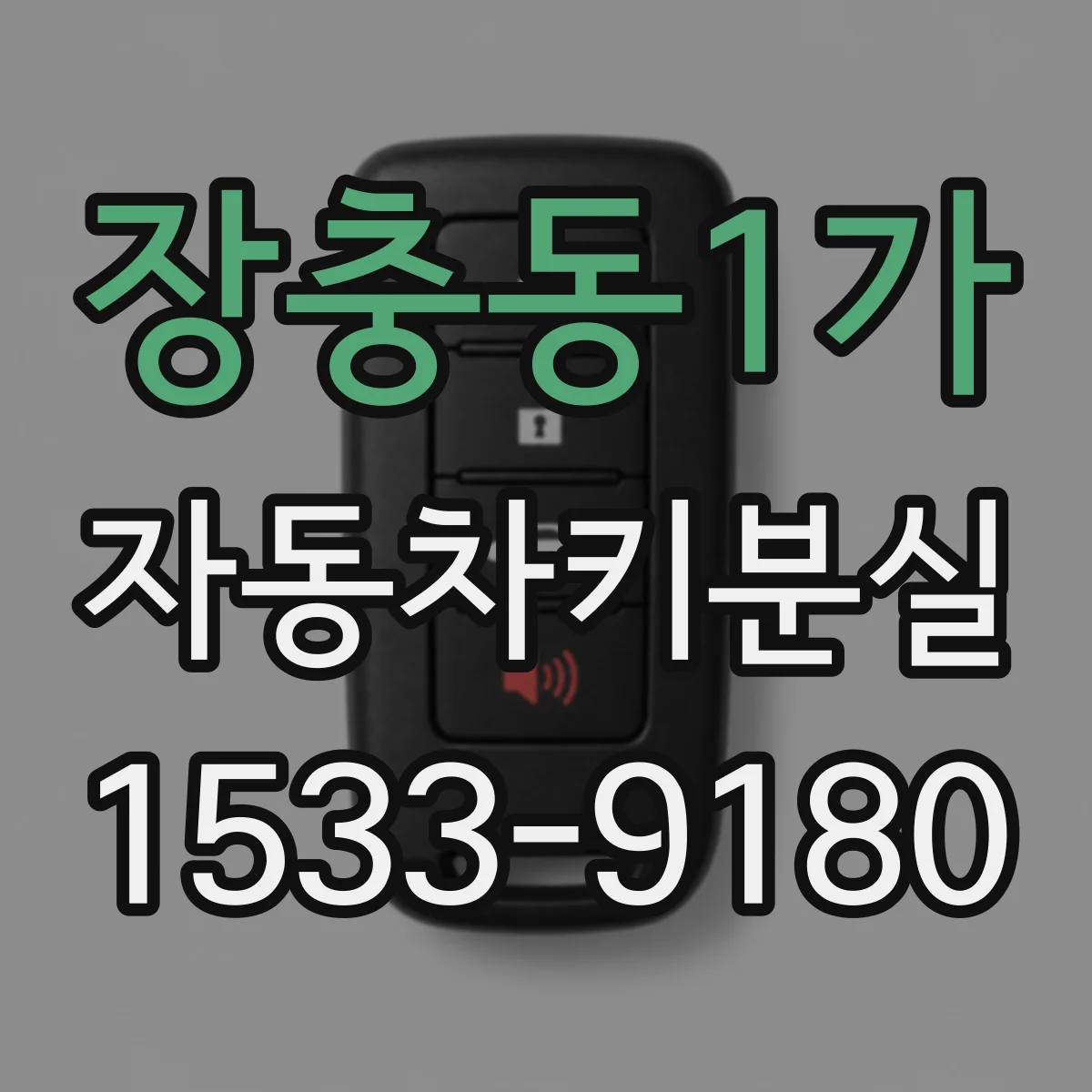 장충동1가 자동차키분실