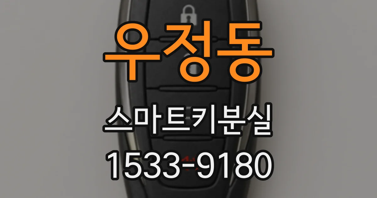 우정동 스마트키분실