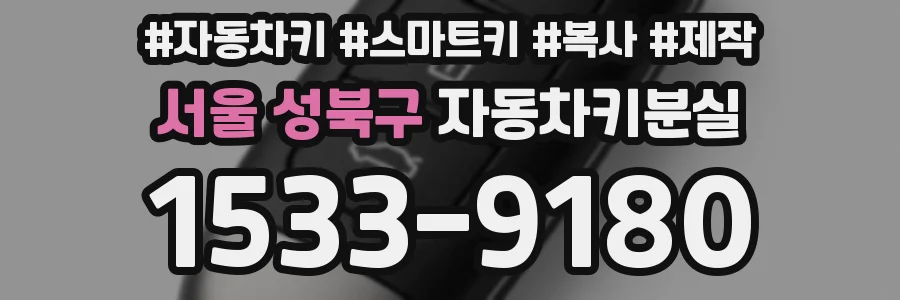 서울 성북구 자동차키분실