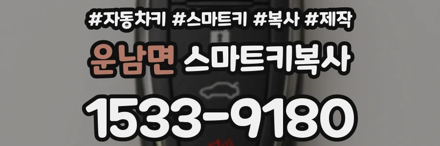 운남면 스마트키복사