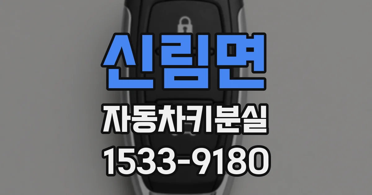 신림면 자동차키분실