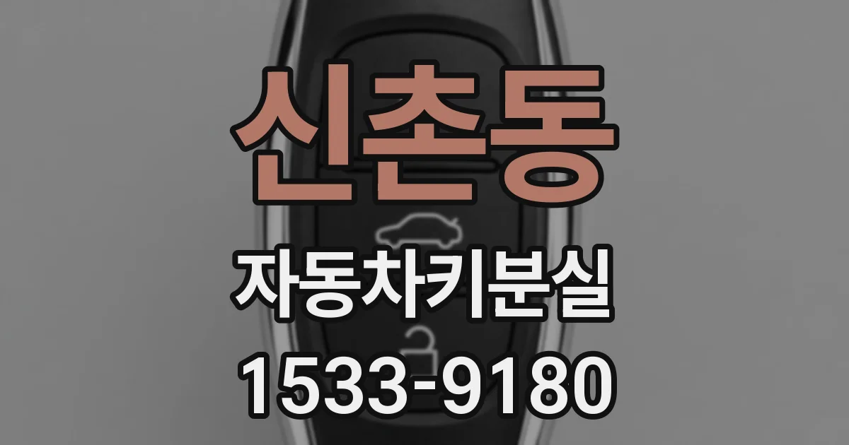 신촌동 자동차키분실