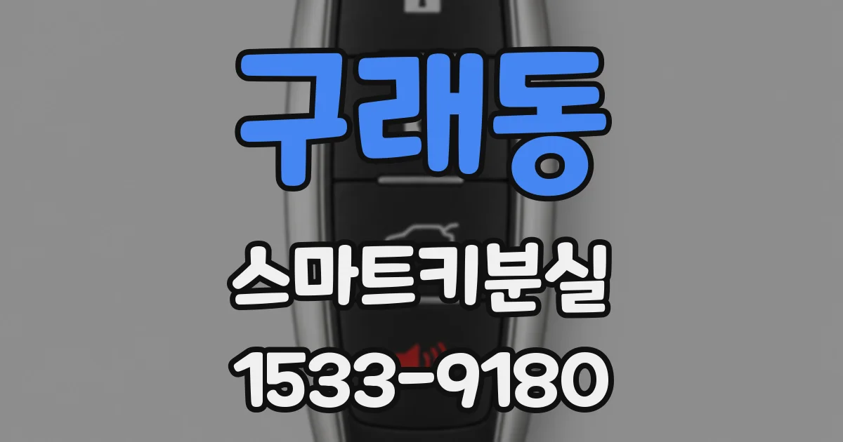 구래동 스마트키분실