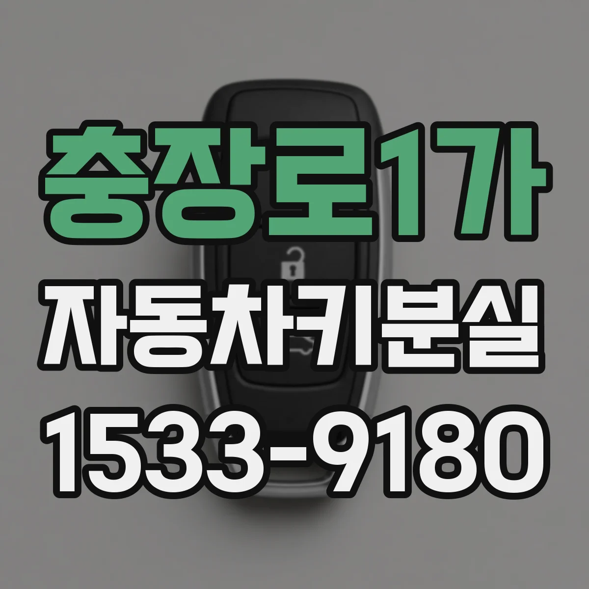 충장로1가 자동차키분실