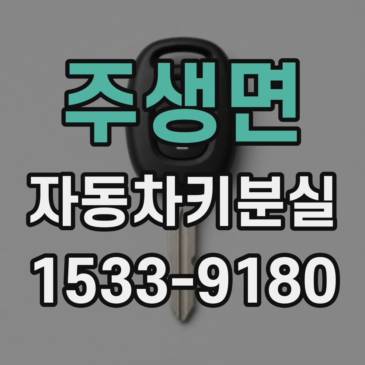 주생면 자동차키분실