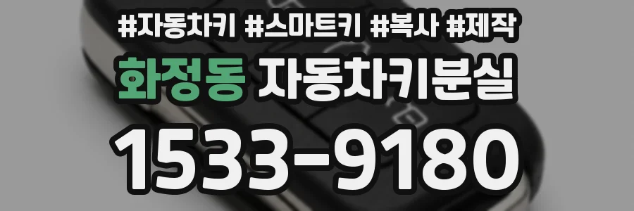 화정동 자동차키분실