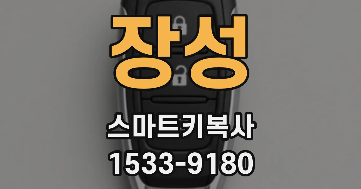 장성 스마트키복사