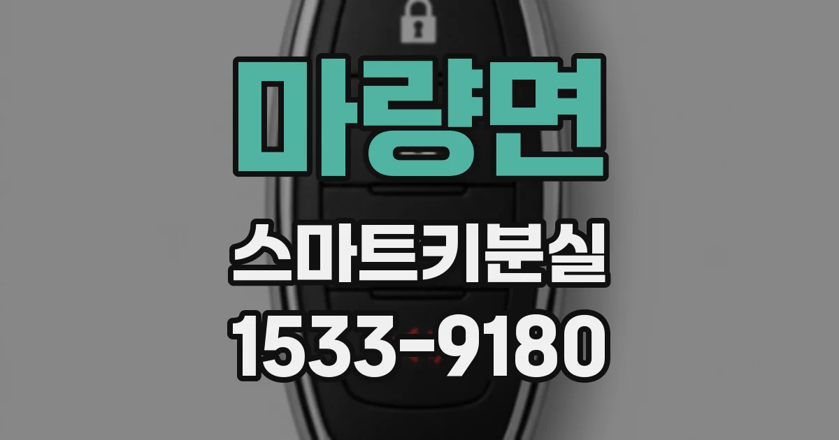 마량면 스마트키분실