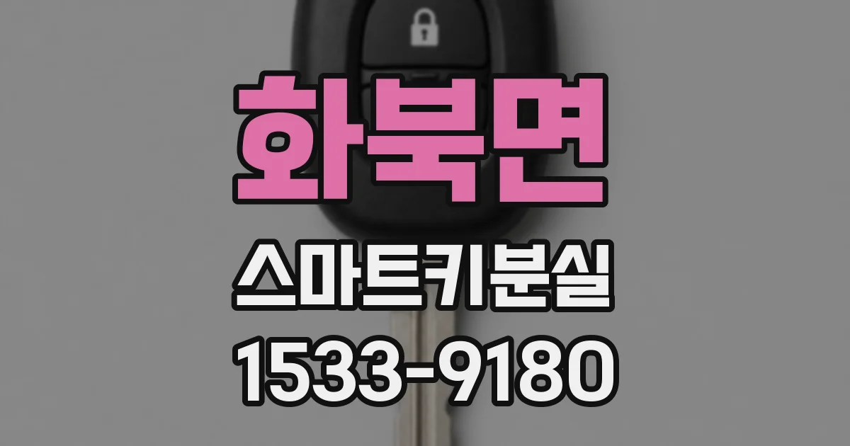 화북면 스마트키분실