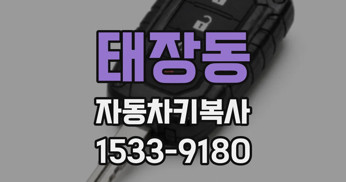 태장동 자동차키복사