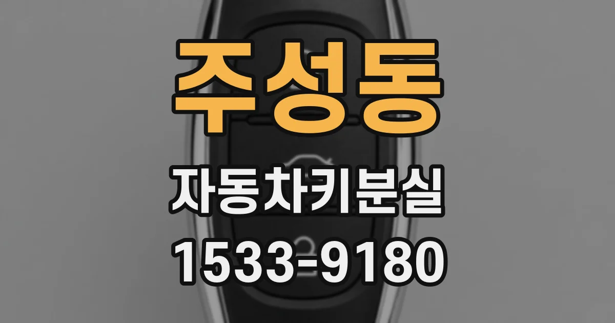 주성동 자동차키분실