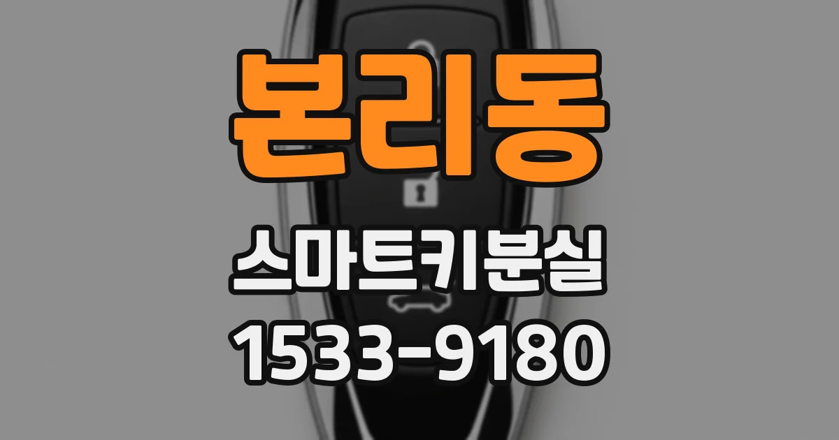 본리동 스마트키분실