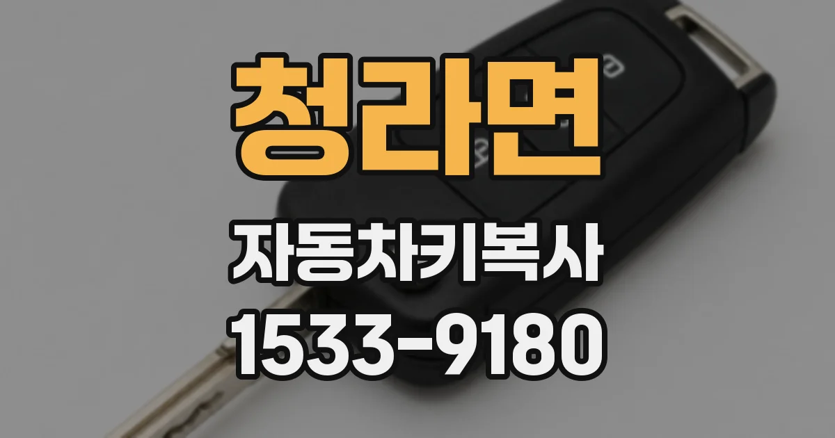청라면 자동차키복사
