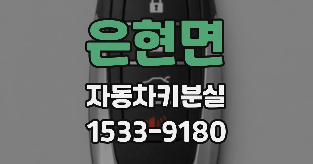 은현면 자동차키분실