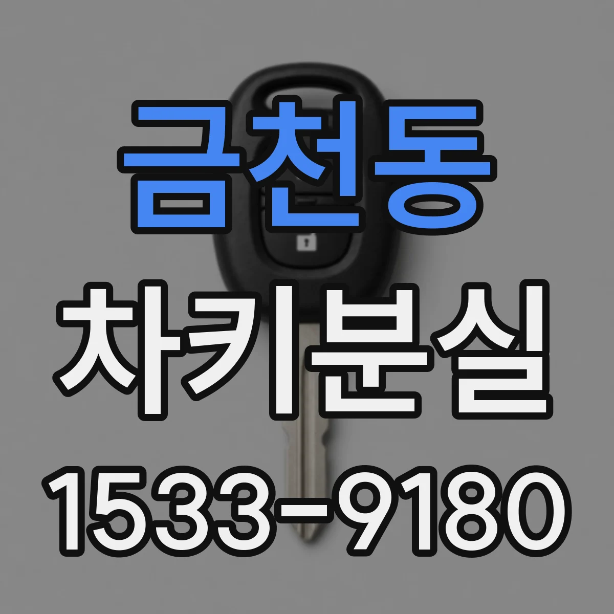 금천동 차키분실