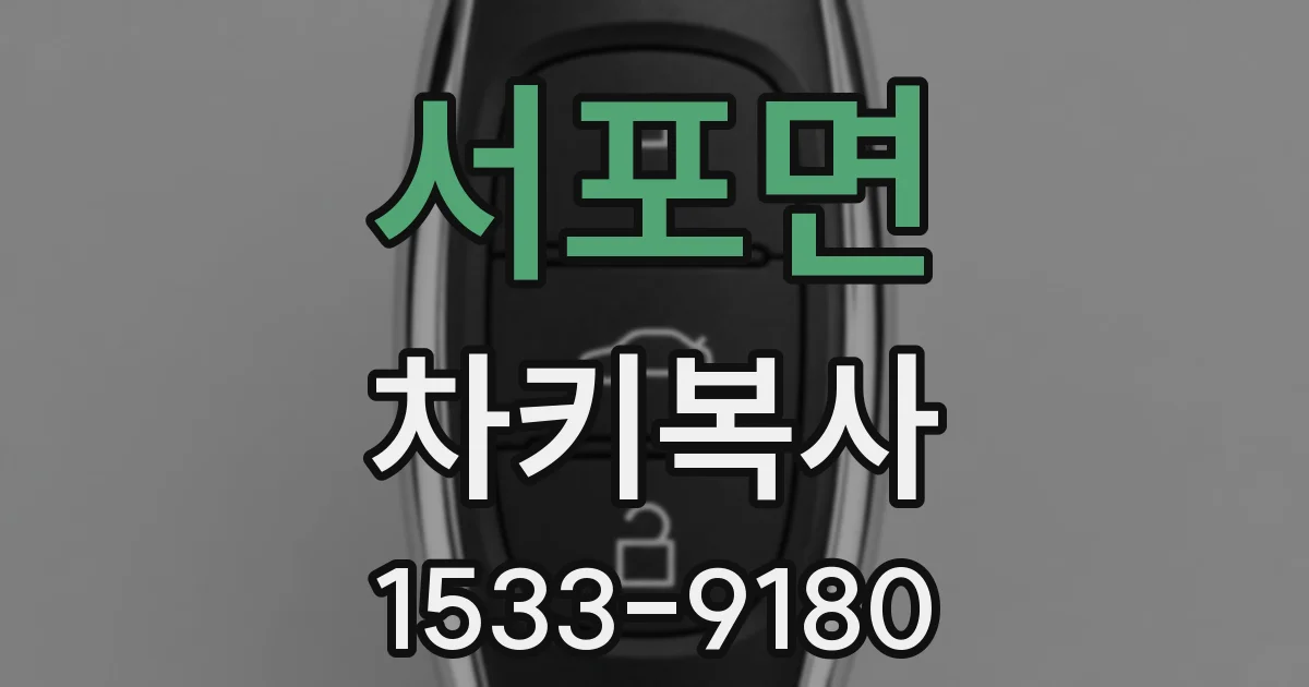 서포면 차키복사